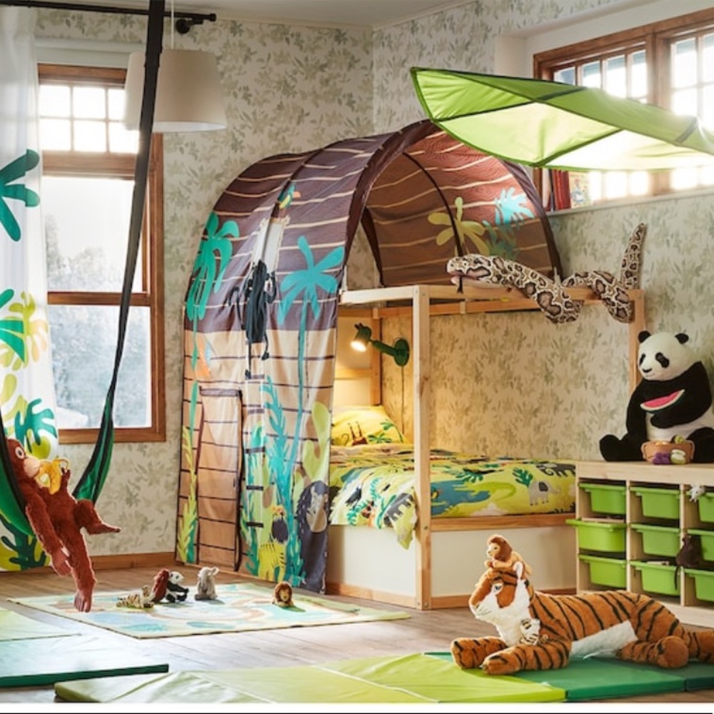 NWT & RARE Ikea Kura Jungle Monkey Bed Tent Canopy